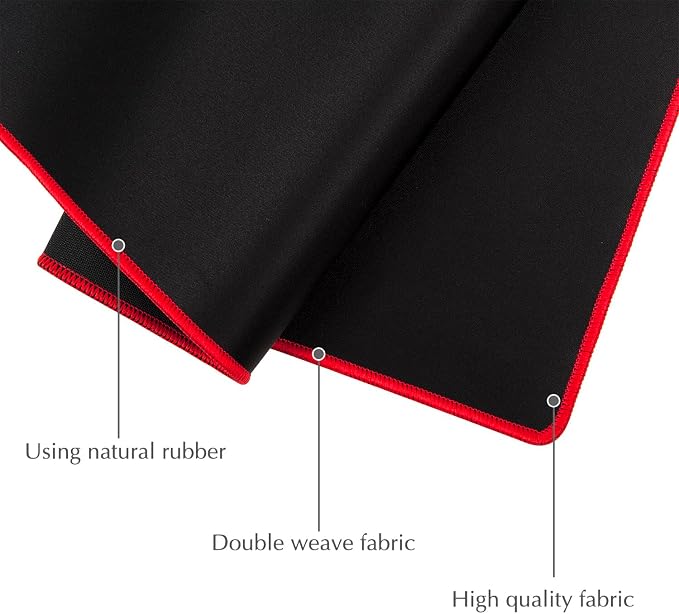 Red Stitched Edges