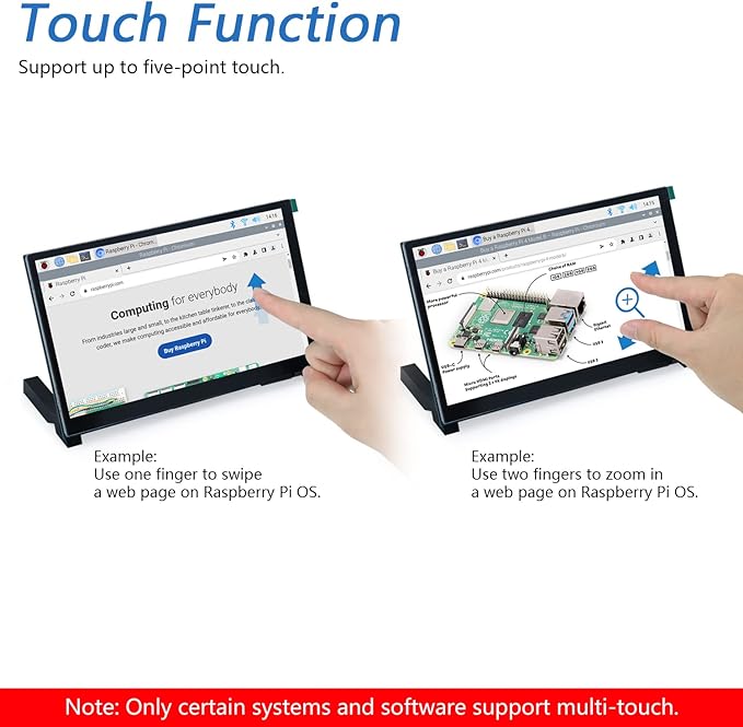 7 inch TN touchscreen