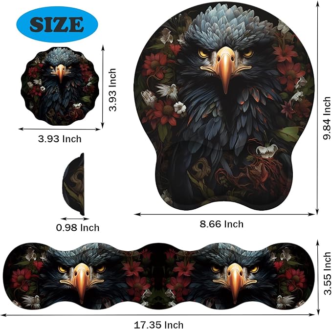 Dark Skull Flower Eagle