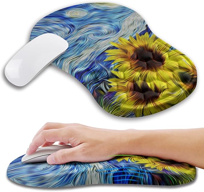 Kg006-sunflower Starry Night