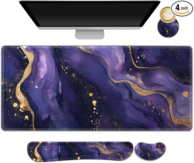 Purple Golden Marble