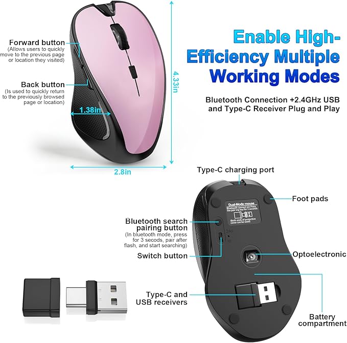 10.Wireless Bluetooth Mouse (WHITE)