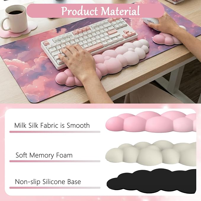 4pcs Pink Cloud