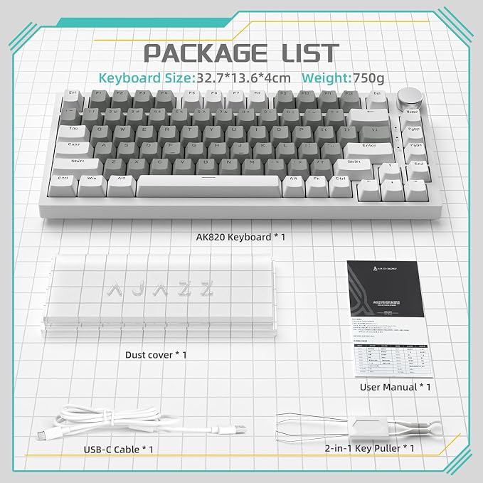white grey/HP red switches