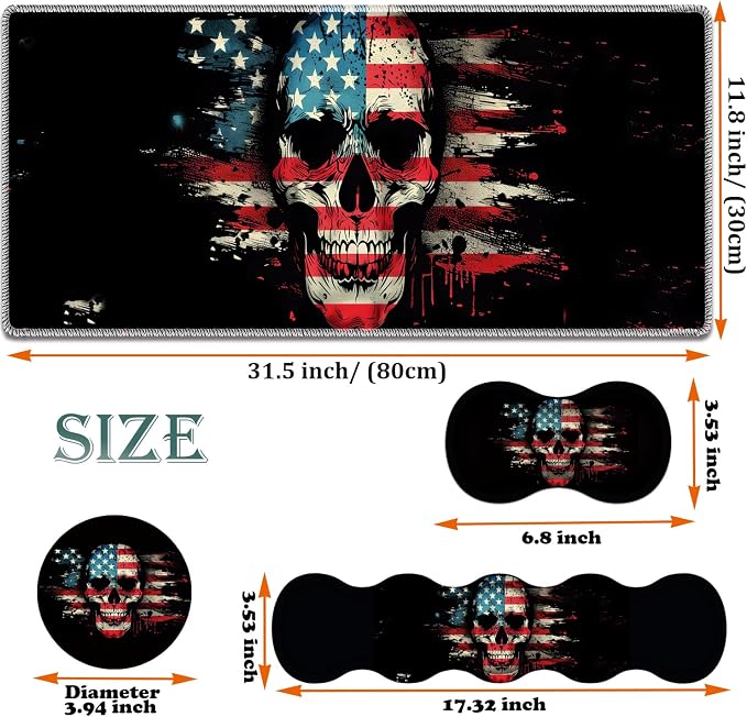 American Flag Skull