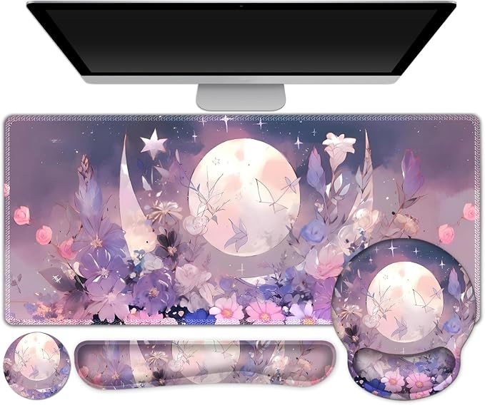 Pastel Purple Flower Moon
