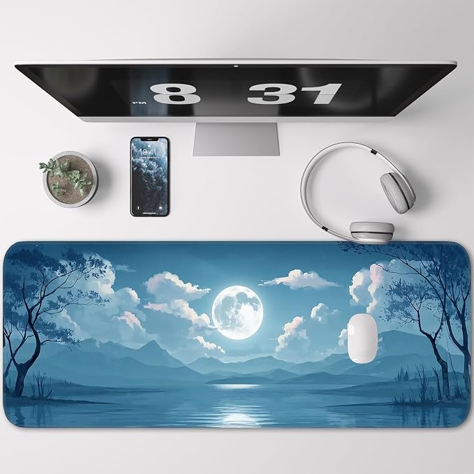 Ocean and moon