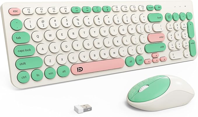 IK6632 Milky White Green Colorful