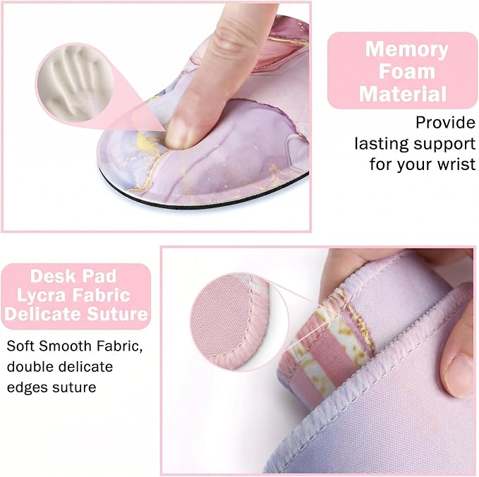 4Pcs-Pink Marble