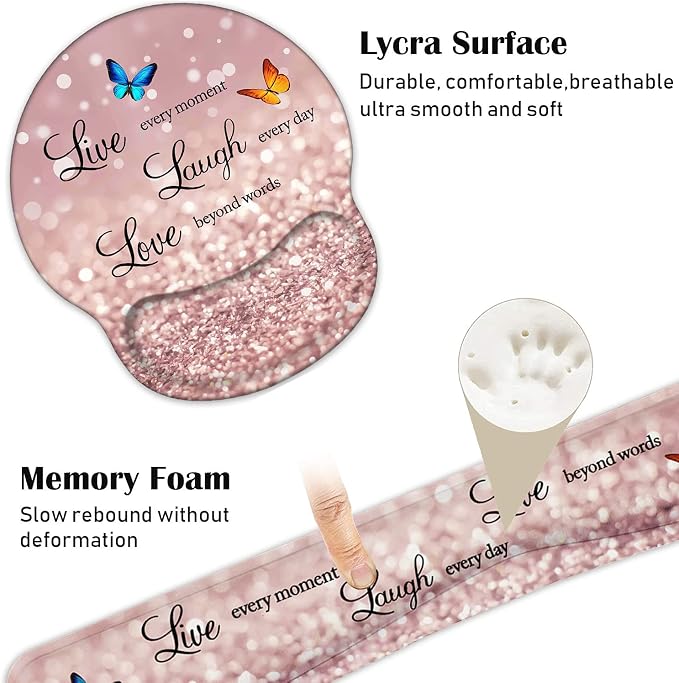 Glitter Quote Live Laugh Love