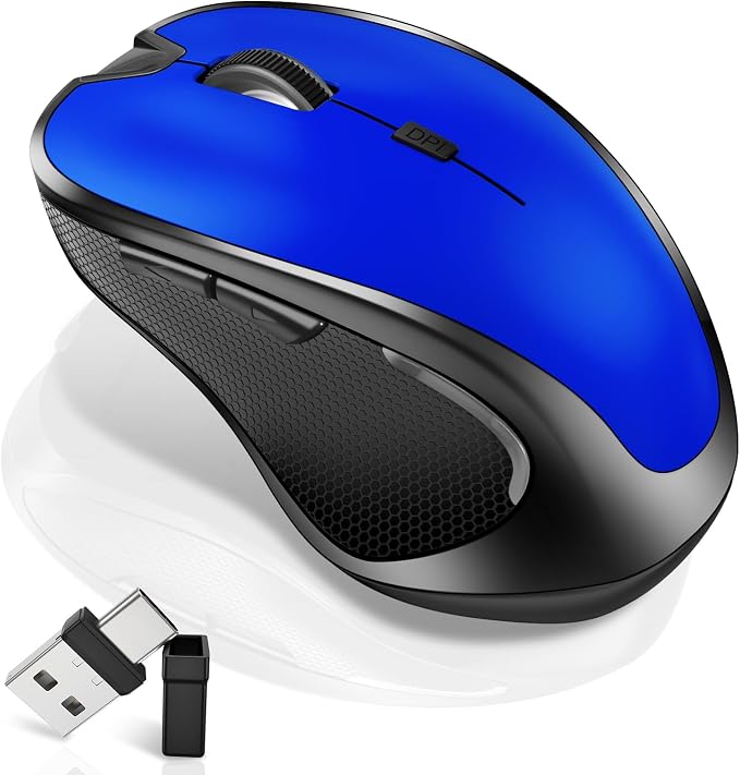 2.Bluetooth Wireless Mouse (Blue)