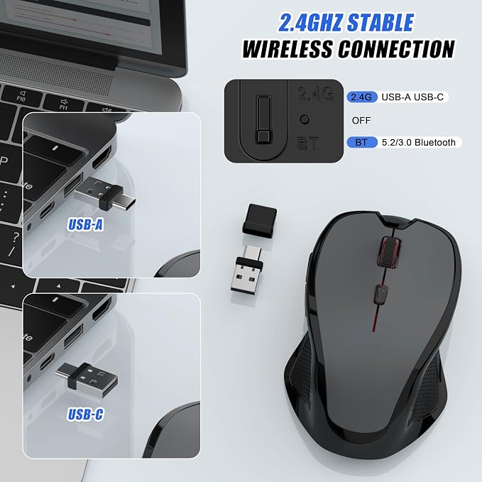Bluetooth Wireless Mouse (Grey)