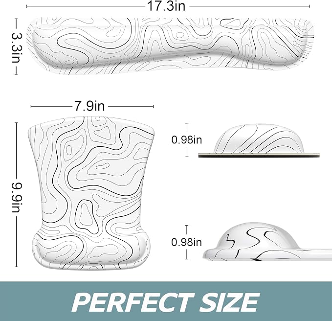 Topographic Contour White