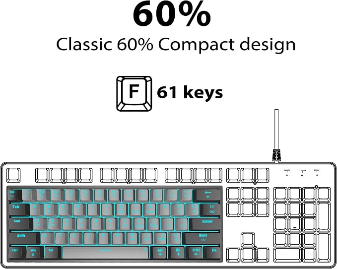 Black Grey(Ice Blue Light)/Red Switch