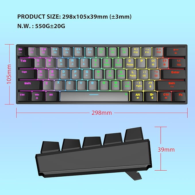 Black Grey/Red Switch
