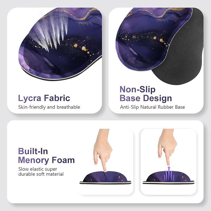 Purple Golden Marble