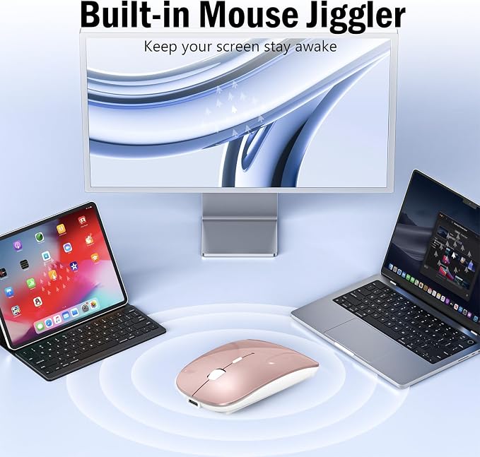 Wireless Bluetooth Mouse (Rose Pink)
