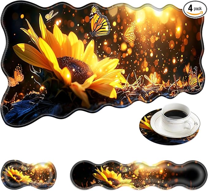 2 Sunflower and Butterflies
