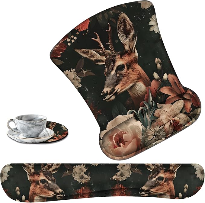 Deer and Flowers