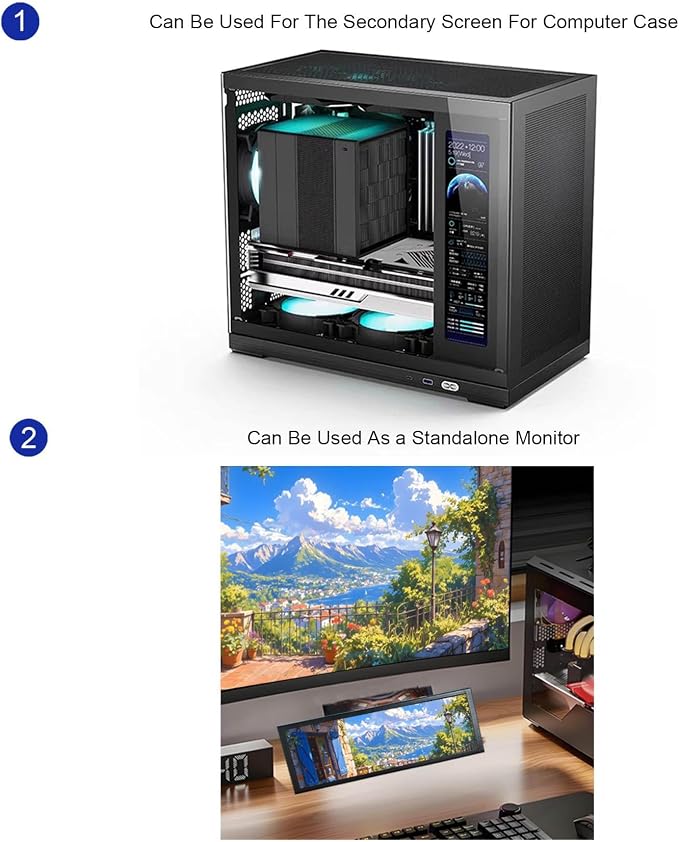 9.1'' Black for D32 PC Case