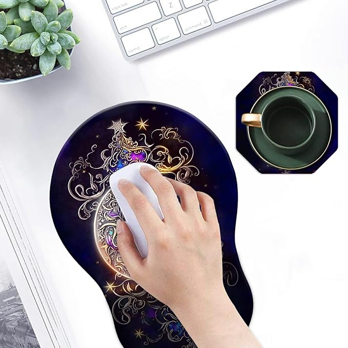 Moon Star Galaxy Floral