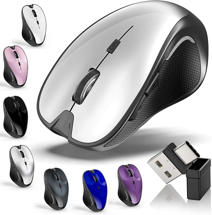 8.Wireless Bluetooth Mouse (SILVERY)