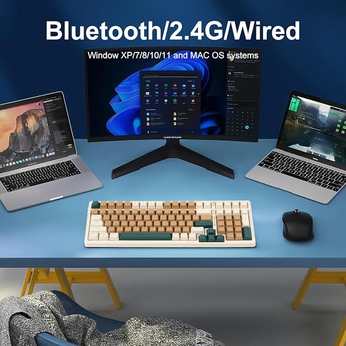 Brown combo blue switch