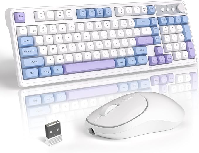 Blue White Purple