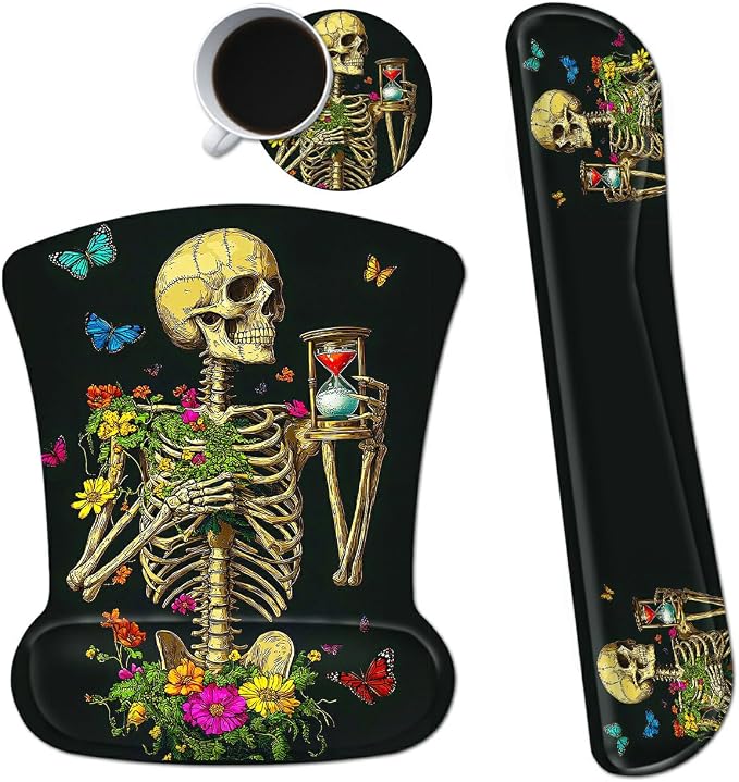 Flower Butterfly Skull
