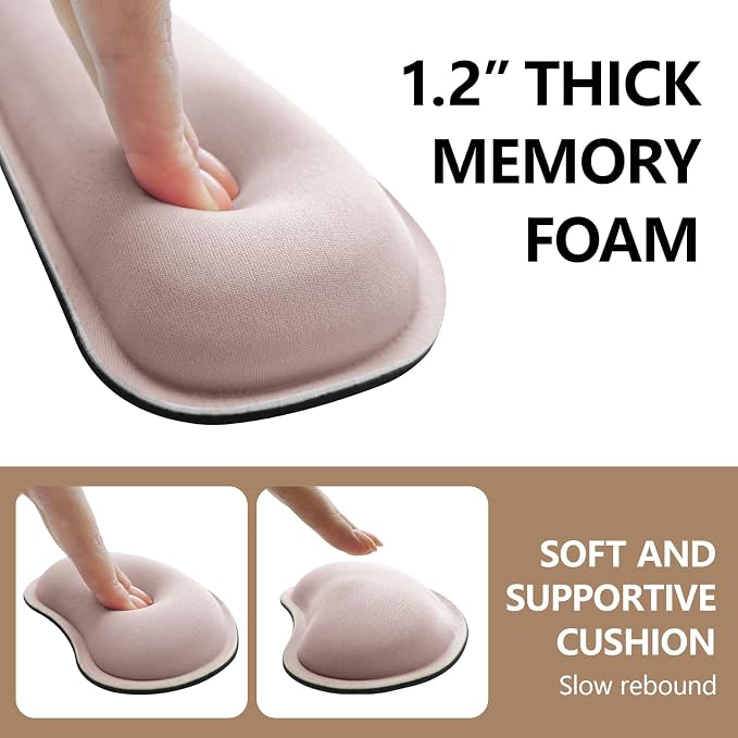 Cream Pink - 2 Wrist Rests
