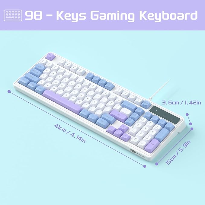 White & Blue & Purple
