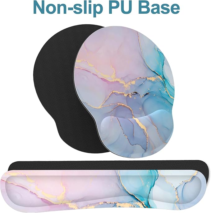 Cyan Pink Marble