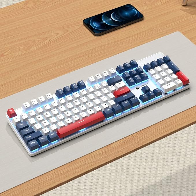 Blue Switch Blue/White/Red Combo Color