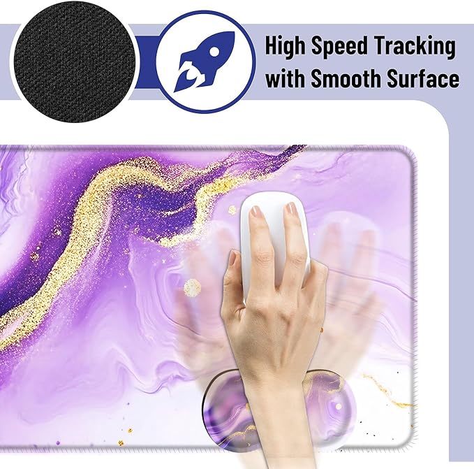 Purple and Gold Marble