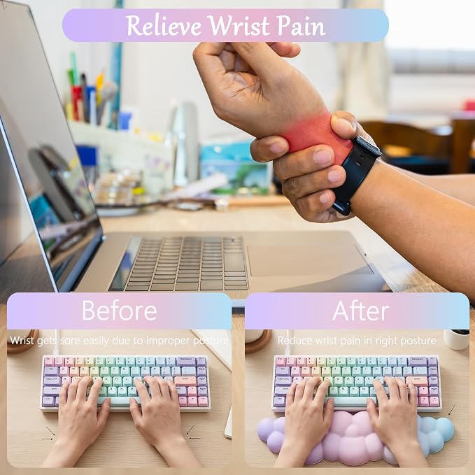 4pcs Pink Purple