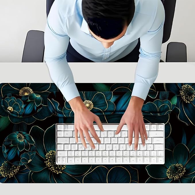 Blue-green Floral Pattern