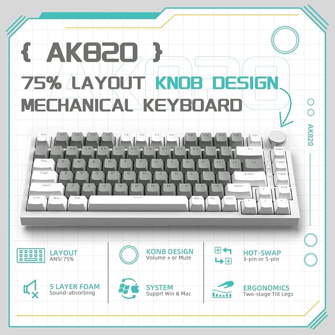 white grey/HP red switches