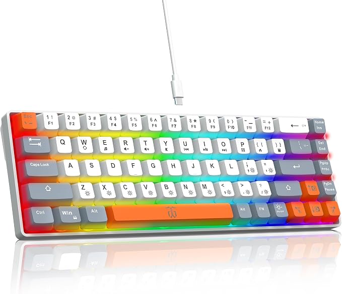 White Grey Orange