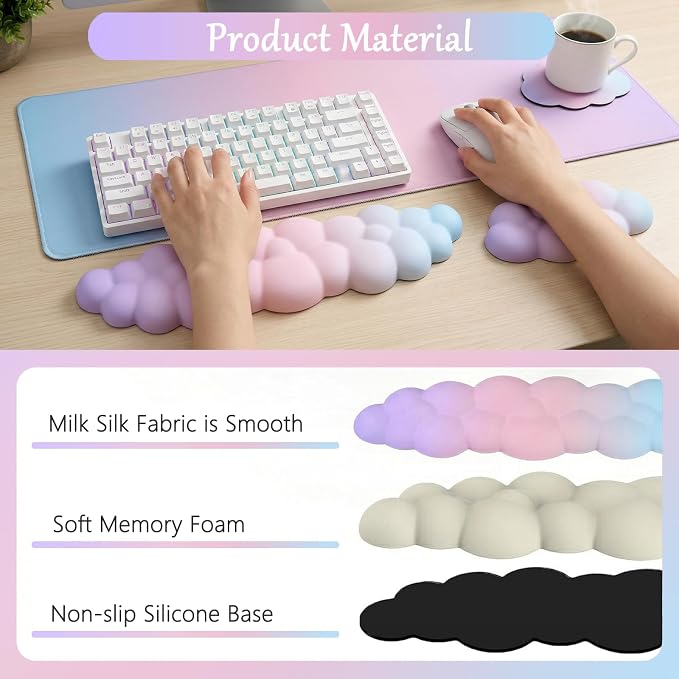4pcs Pink Purple