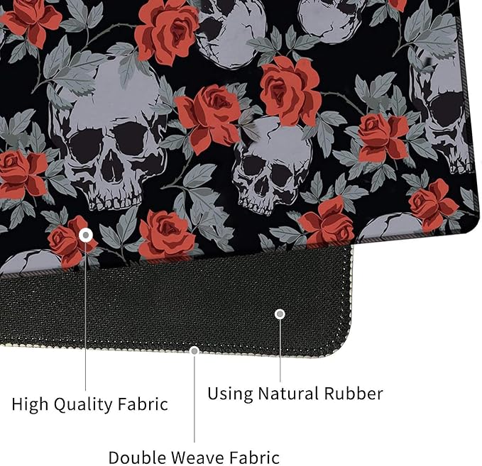Human Skulls Vintage Roses