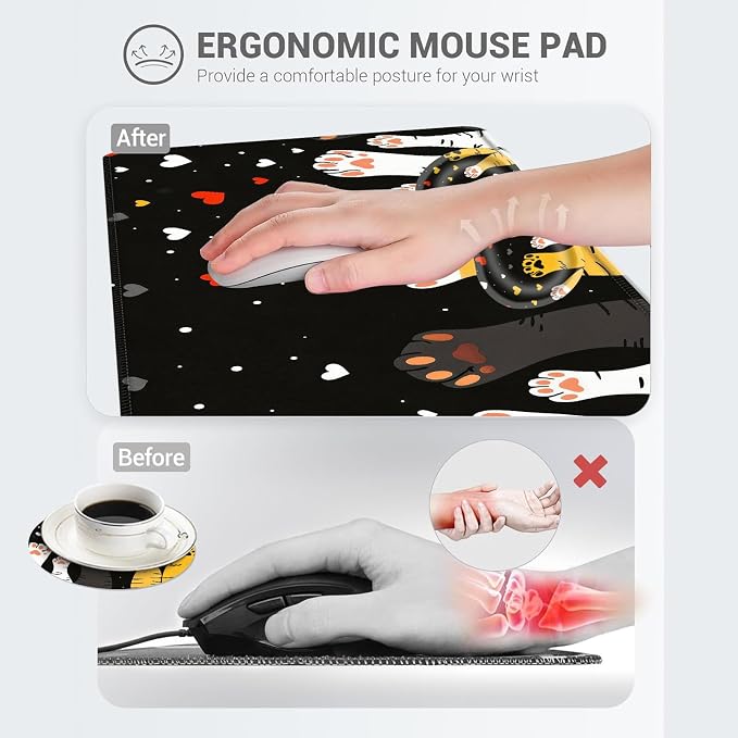 Cute Cat Paw Heart