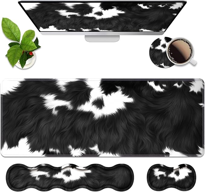 Black and White Cow Print