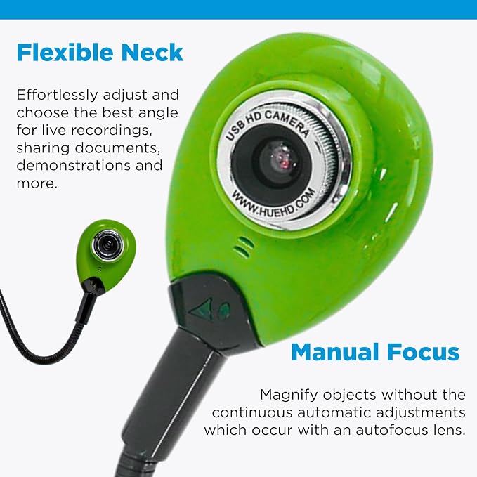 Green Camera with Carry Case