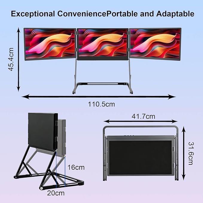15.6'' Triple Monitor