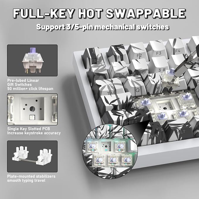 white bamboo/gift switches