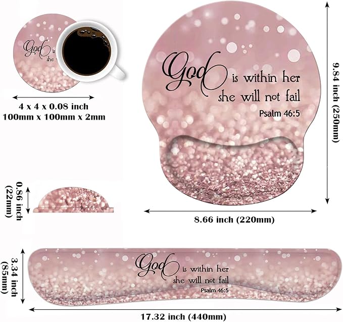 Glitter Quote Bible Verse Psalm 46:5