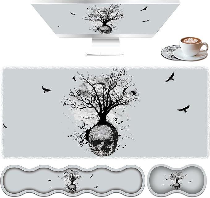 Black and White Skull Head Tree