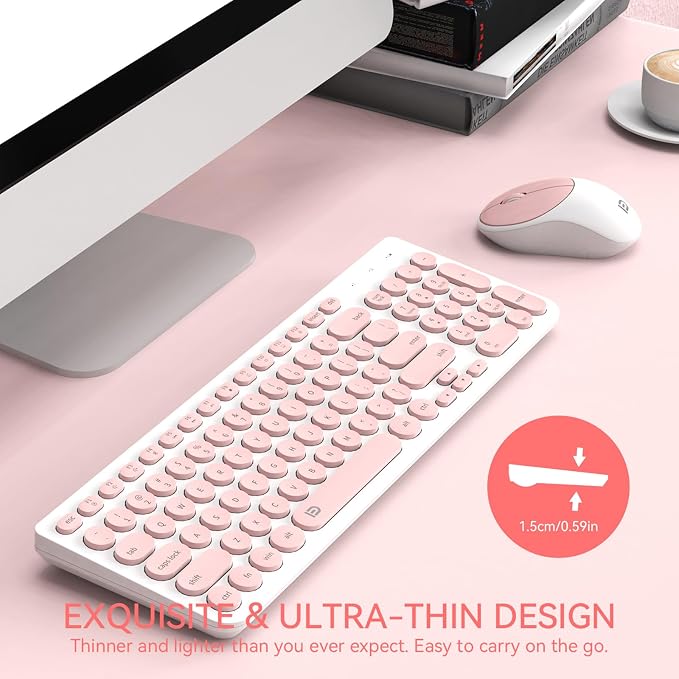 Salmon Pink & White