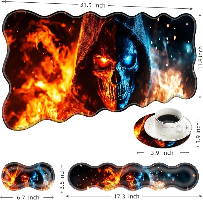 14 Flaming Skull