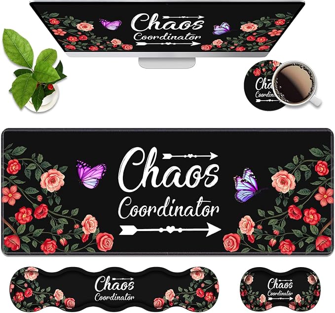 Colored Floral Quote Chaos Coordinator